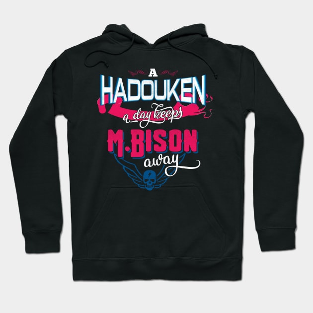 A Hadouken A Day Keeps M.Bison Away Hoodie by manoystee